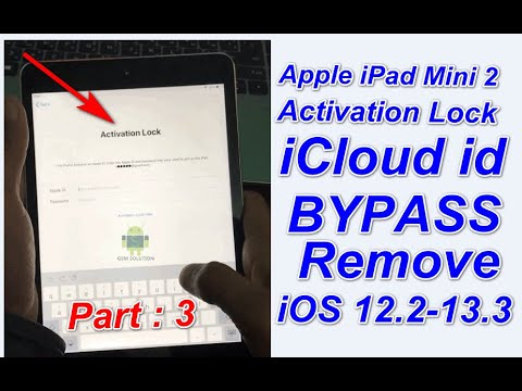 Apple Ipad Mini 2 Icloud Activation Bypass Icloud Unlock Ios 12 2 To 13 3 Youtube
