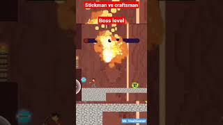 stickman vs craftsman- boss level Gameplay😍!! #shorts #stickman #minecraft screenshot 3