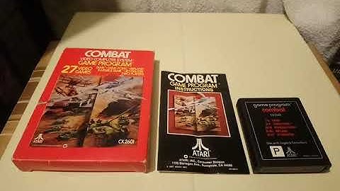 COMBAT Atari 2600 Video Computer System Game Program PAL Region Version Contents 19.03.20