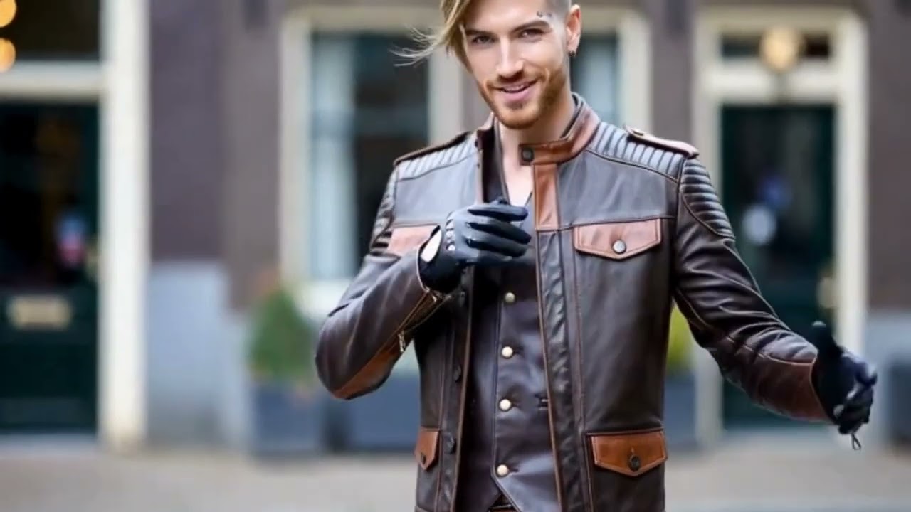 Эффектный стиль в коже: мужская мода без компромиссов.