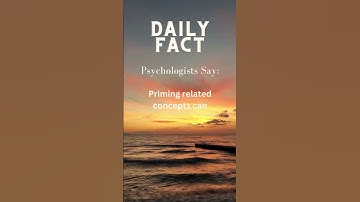 The Semantic Priming Effect #facts #psychology