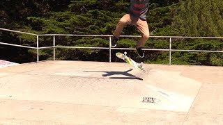 HOW TO KICKFLIP OVER A HIP THE EASIEST WAY TUTORIAL