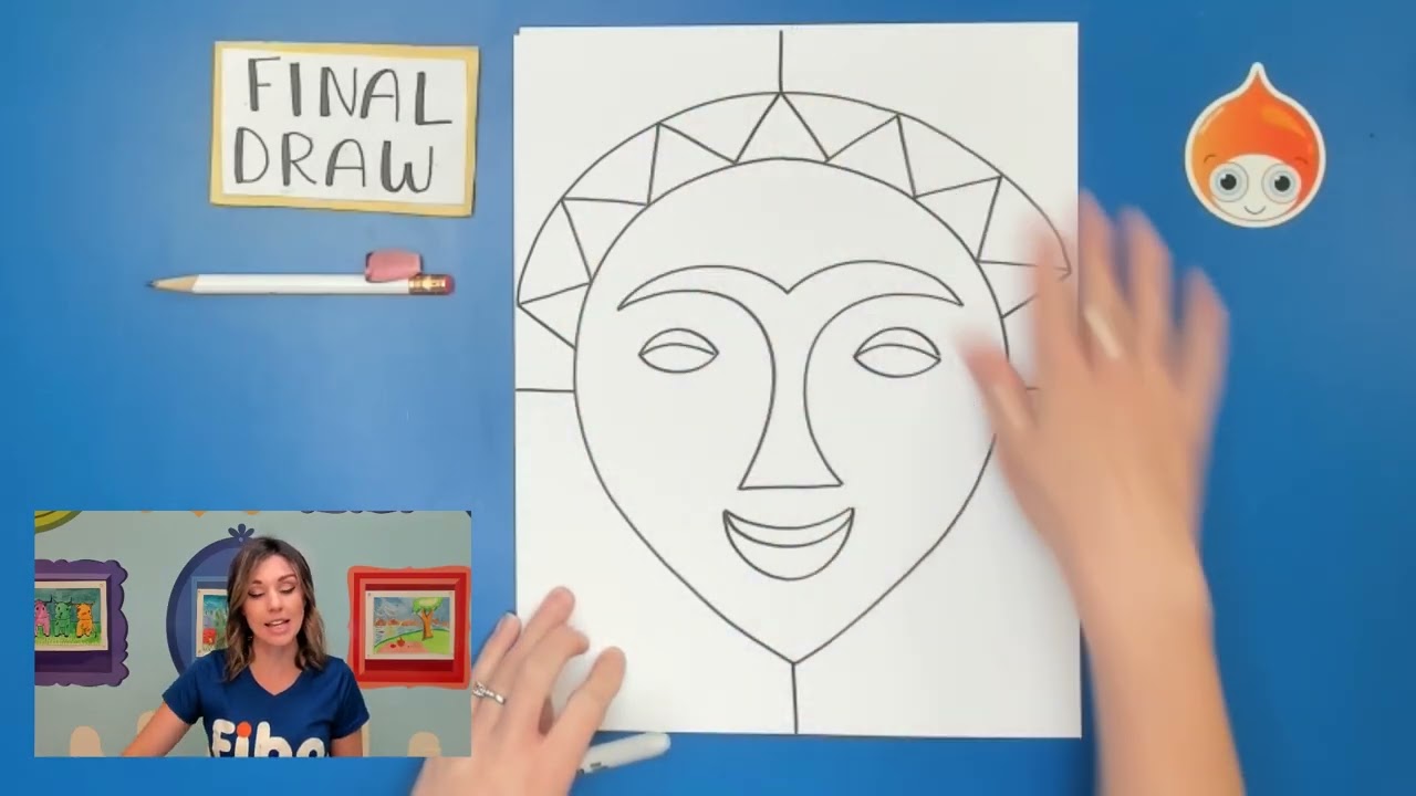 Art History 4 Preschool: Art Project Inspired by Louis Jones: Draw a Mask