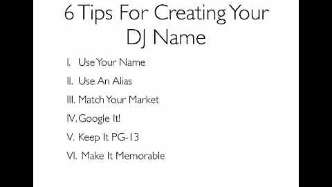 How To Get DJ Name?