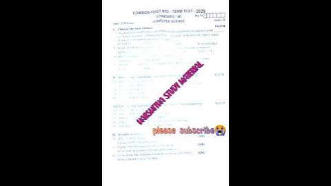12TH COMPUTER SCIENCE FIRST MID TERM QUESTION PAPER 2025# ORIGINAL# PLEASE SUBSCRIBE #SHORTS