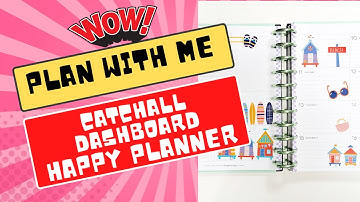 Plan with me Catchall dashboard Happy Planner