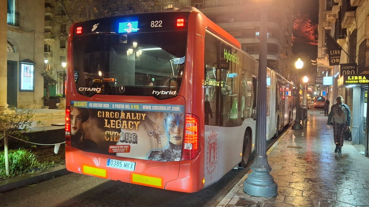 Mercedes-Benz O530G C2 Hybrid #822 (Movilidad Inteligente de Alicante) [🚍3] 