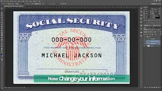 Social Security Card Template | Create Social Security Card Soft Copy.