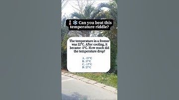 Can you beat this temperature riddle #shorts #riddlemathzone #maths