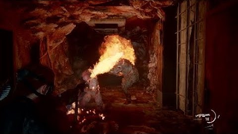 Abby with flamethrower fight scene, the last of Us 2