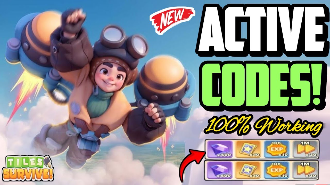 ⚠️LATEST UPDATE⚠️ TILES SURVIVE Redeem Codes 2025 - TILES SURVIVE Promo ...