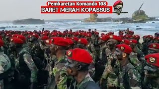 Pembaretan Komando 108 Kopassus 2024