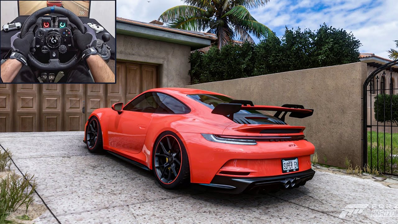 Porsche 911 GT3 RS | Forza Horizon 5 | Logitech g923 Steering Wheel