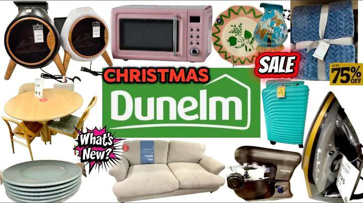Dunelm Christmas 2025 up to 75% Off Sale / Furniture / Curtains / Suitcases / Crockery / Home/ More.