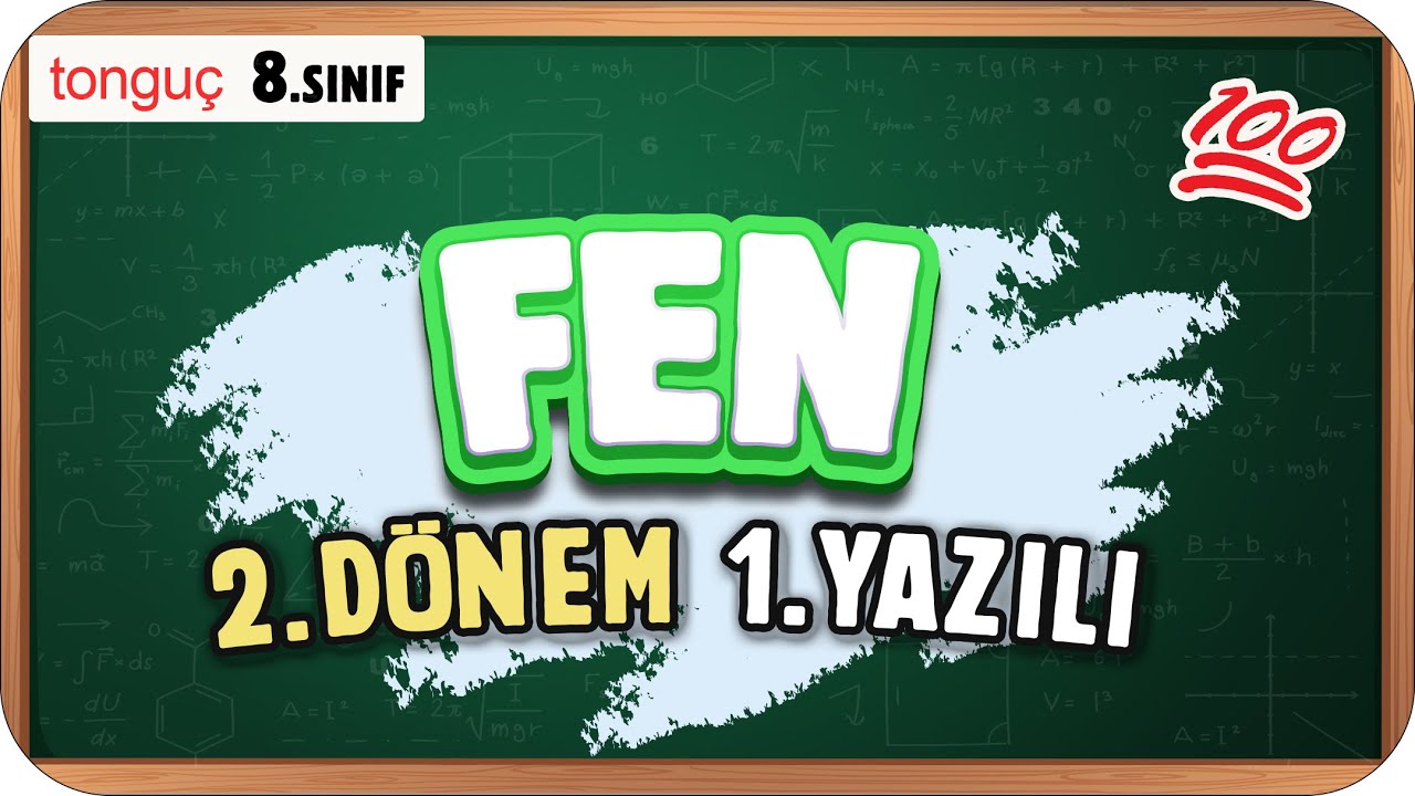8.Sınıf Fen 2.Dönem 1.Yazılıya Hazırlık 📑 #2025