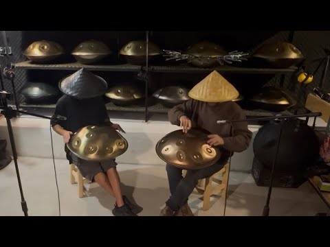 D Aegean￼￼ 18 & F# pygmy 19 Handpan Music