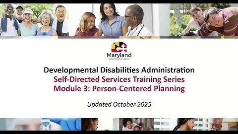 Module 3: Person-Centered Planning