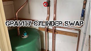 How to swap a leaking cylinder in an airing cupboard (with dan dan apprentice man)