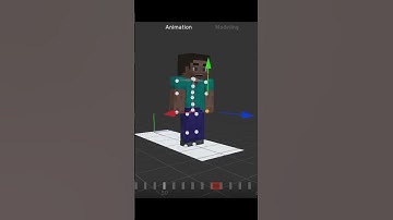 Minecraft: smooth walk cycle animation in prisma3d #prisma3d #minecraft #shorts
