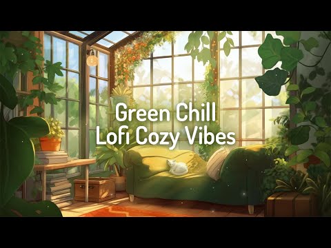 CHILL VIBE GREEN PLANT WALLPAPER