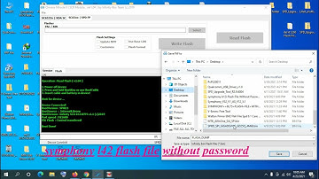 symphony l42 flash file without password