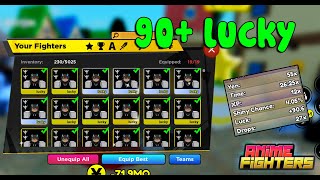 Cách Mình Đạt 90+ Lucky Trong Anime Fighters Simulator |  ROBLOX