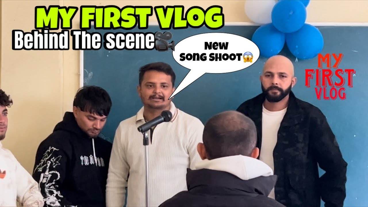 My First Vlog 🔥|| Behind the scene of Tere kanne Viah Song❤️💯 || 