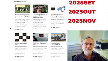 Cursos Rust R$ 24,90 na Udemy acesso vitalício, Programação Rust e Programação com Pthreads