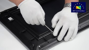 Slim Frame Projection Screen Installation Guidance