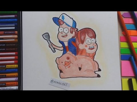 Como Dibujar a Mabel y Dipper || How to draw Mabel and Dipper || Gravity  Falls || Morales ART - YouTube