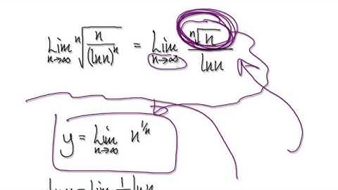 Video 2693 - Convergence test for infinite series - n/(lnn)^n - Practice