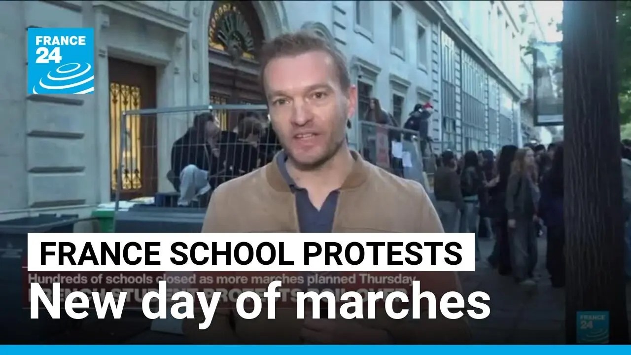 French students prepare for more marches as hundreds of schools close • FRANCE 24 English