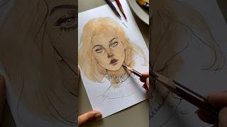 How to Paint a Girl Portrait in Gouache #shorst #painting