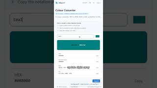 Color Converter: Instantly Switch Between Hex, RGB and HSL — A HelpySelf Tutorial #Shorts
