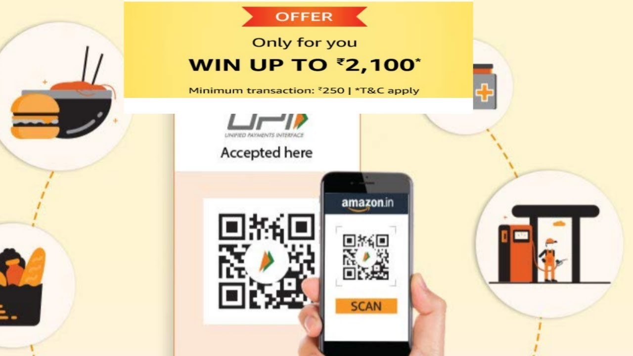 Amazon Scan & Pay 2100 Cashback!! Loot Fast For All User😀😀