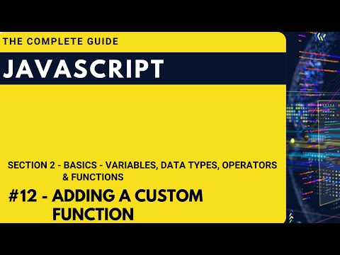 Adding a custom function in JavaScript | Hindi | JavaScript The Complete Guide