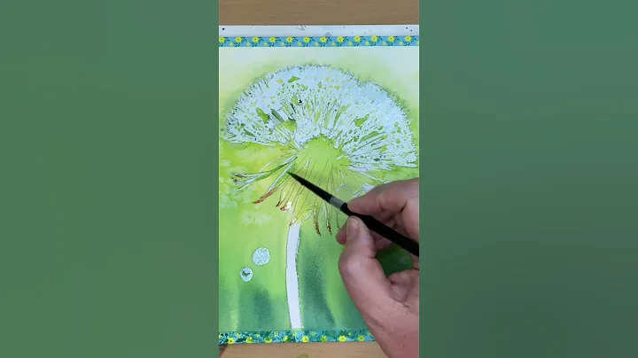 Dandelion Watercolour Using Bokeh Technique
