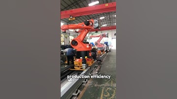 Robot Track: Building the Flexible Factory.#track #rail #industrialrobot #weldingrobot #robotics