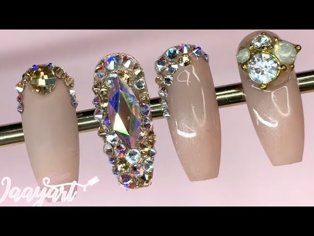 Como pegar los cristales en las uñas correctamente / Jaayart - YouTube