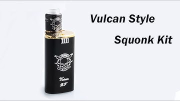 Vulcan Style Squonk Kit - triangular prism shape, side fire button, 8ml capacity