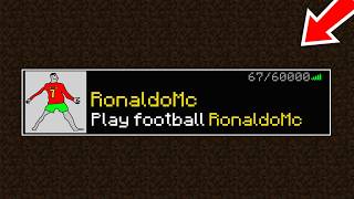 I Made A Minecraft Server For Cristiano ronaldo !!