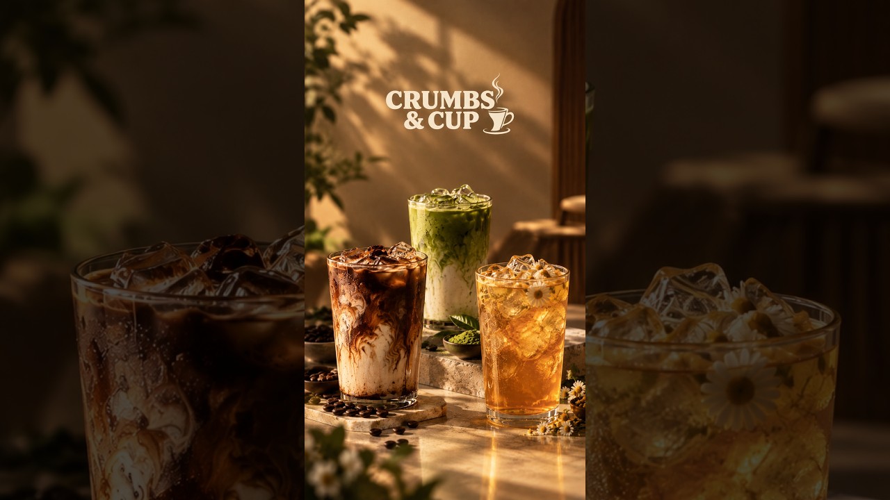 CRUMBS & CUP ☕ | 3 New Favorites — Café Brand Advertisement & Motion Design