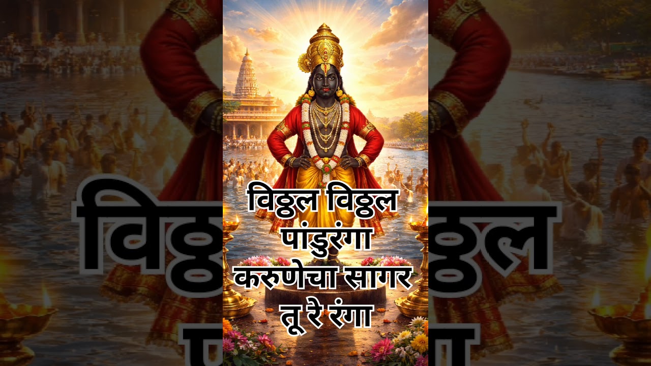विठ्ठल विठ्ठल पांडुरंगाकरुणेचा सागर तू रे रंगा