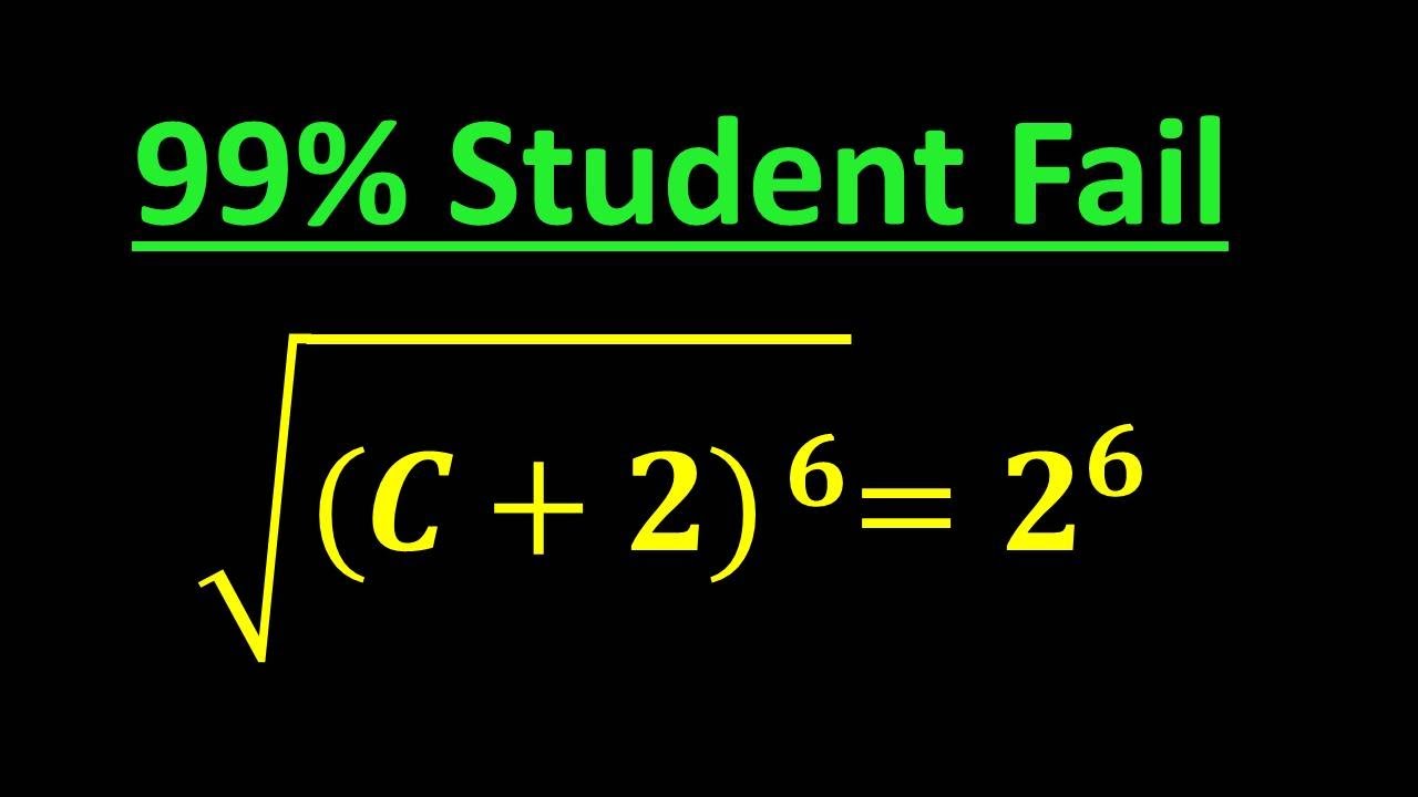 Solving a 'Harvard' University entrance exam | Find c? - YouTube