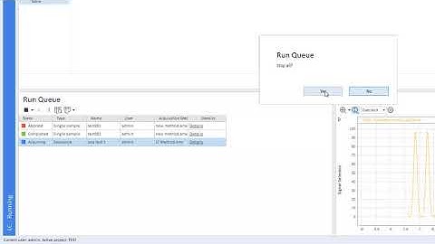 How to stop a run or sequence in OpenLab CDS