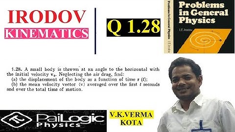 IRODOV 1.28. A small body is thrown at an angle to the horizontal with the initial velocity vo.