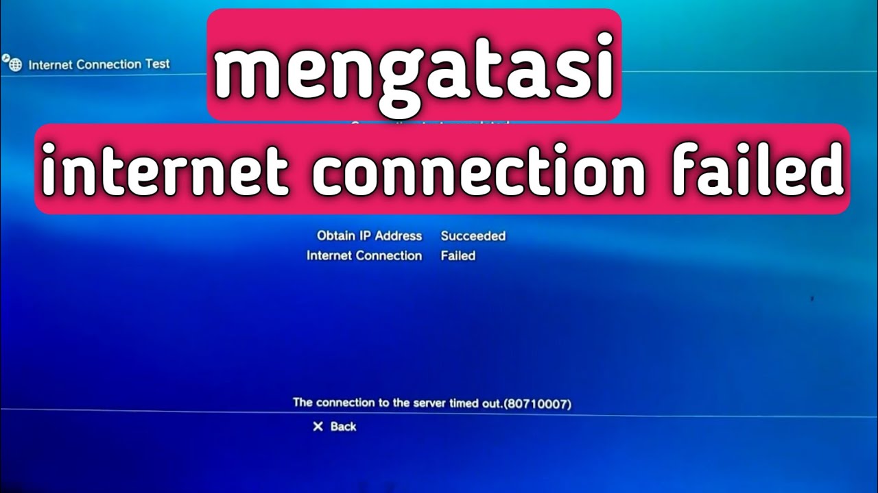 MENGATASI CONNECTION FAILED PS3 [CFW CM] YouTube