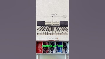 One point perspective #watercolorpainting #watercolor #drawingtutorial