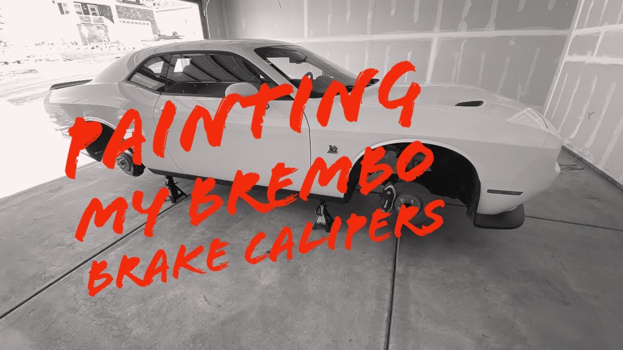 Painting my Dodge Challenger Scat Pack Brembo Brake Calipers with G2