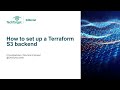 Set up a Terraform S3 backend with this video tutorial